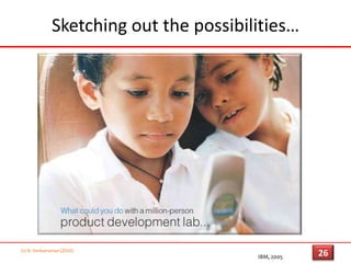 Sketching out the possibilities…(c) N. Venkatraman [2010]23IBM, 2005