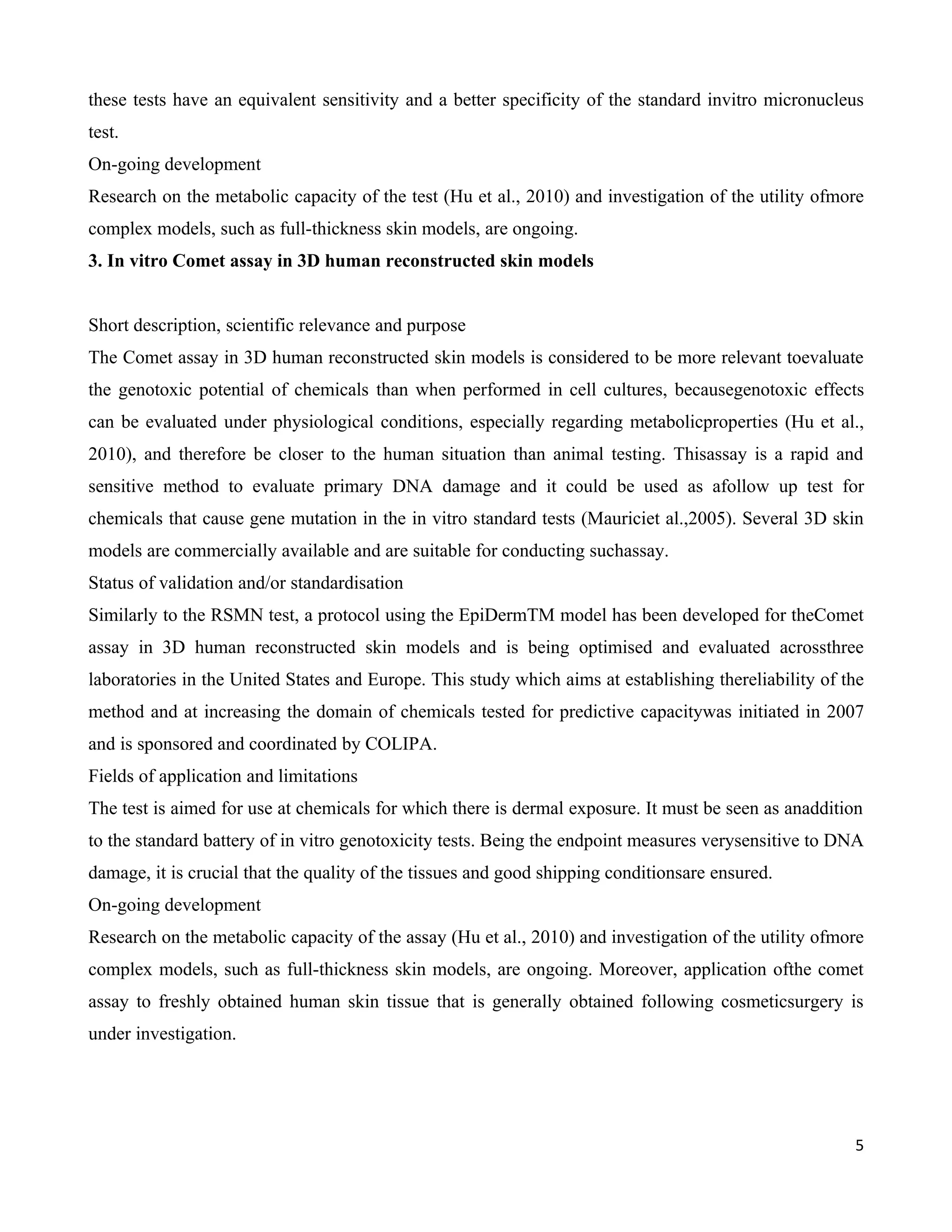 carcinogenecity tests