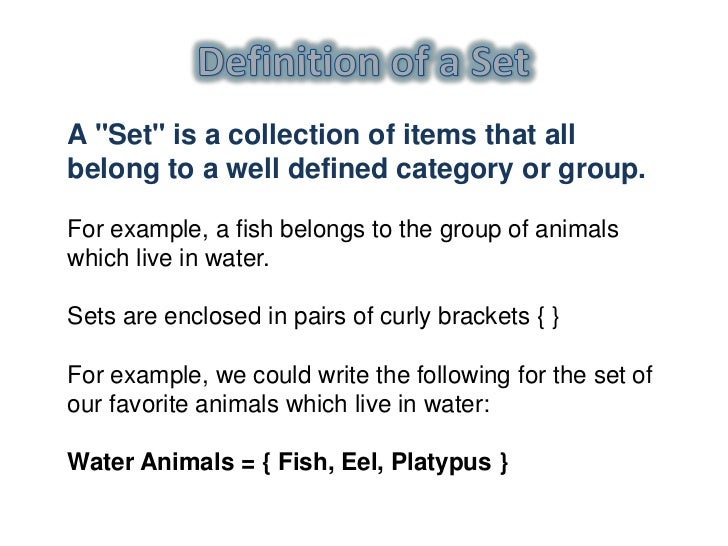 Venn Diagrams and Sets