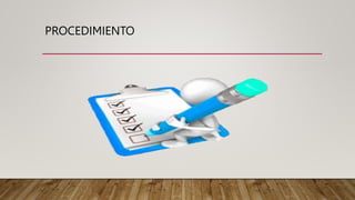 PROCEDIMIENTO
 