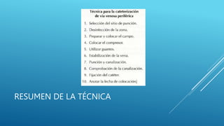 RESUMEN DE LA TÉCNICA
 
