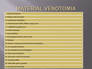 MATERIAL VENOTOMIA 