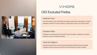 Venops: The Best Open Payments CMS and OIG Screening Service Provider ...