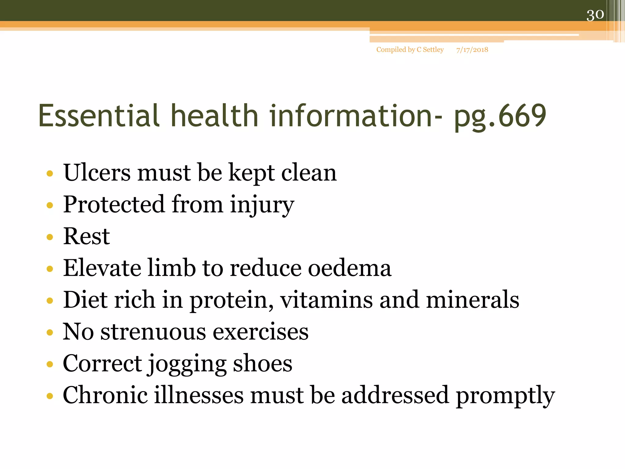 Venous stasis ulcers | PPT