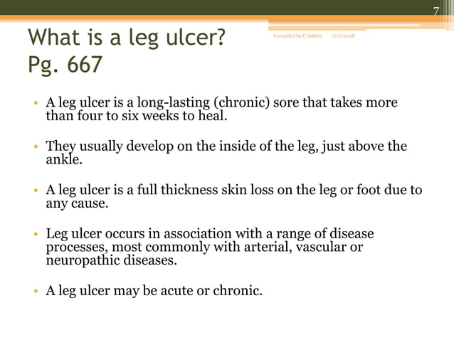 Venous stasis ulcers | PPT