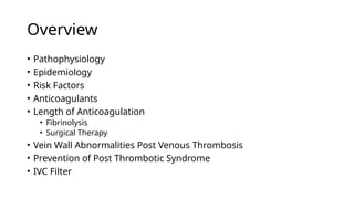 Venous thrombollish and Peripheral arterial disease | PPTX
