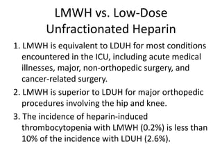 Venous thromboembolism, THROMBOPROPHYLAXIS and management | PPTX