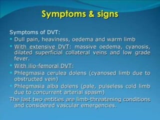 Venous thrombo embolism