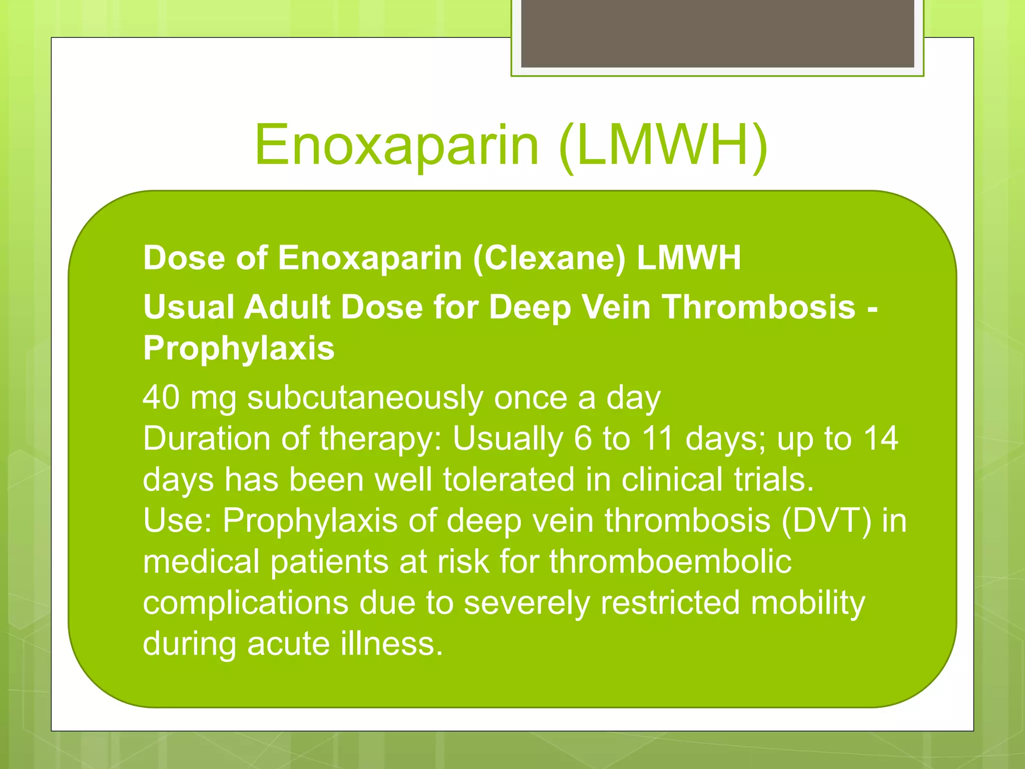 Venous thromboembolism in cancer patients | PPTX