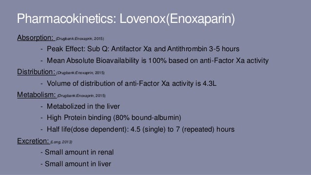 Venous thromboembolisms and lovenox