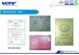 CERTIFICATES - CUPS
ISO 9001-2008
 