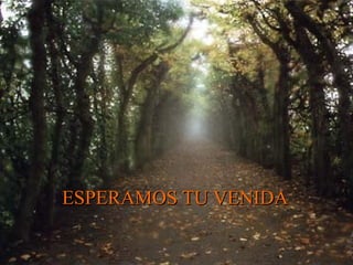 ESPERAMOS TU VENIDA 