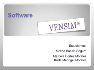 Software Estudiantes: Melina Bonilla Segura Marcela Cortes Morales Karla Madrigal Morales 