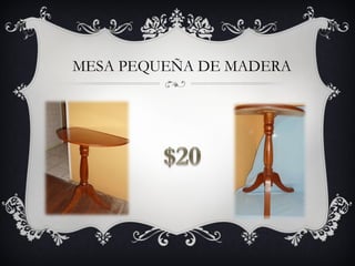 MESA PEQUEÑA DE MADERA