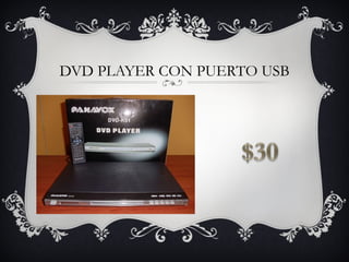 DVD PLAYER CON PUERTO USB
