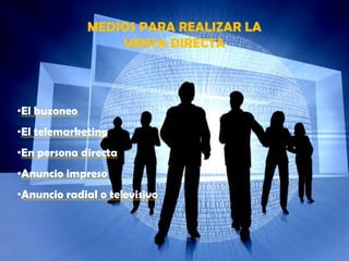 MEDIOS PARA REALIZAR LA VENTA DIRECTAEl buzoneo