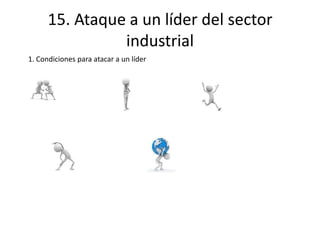15. Ataque a un líder del sector
                industrial
1. Condiciones para atacar a un líder
 