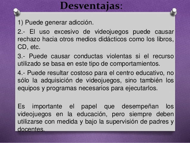 Ventajas desventajas de los videojuegos