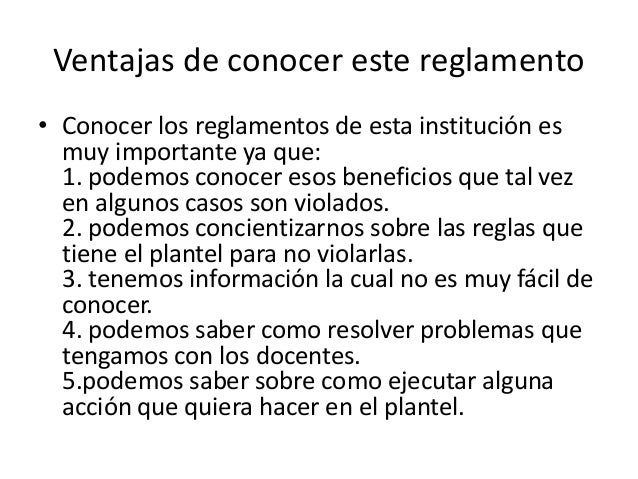 Ventajas de conocer el reglamento estudiantil upc