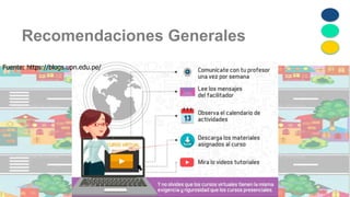 Recomendaciones Generales
Fuente: https://blogs.upn.edu.pe/
 