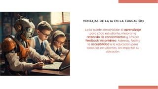 Ventajas y desventajas de la inteligencia artificial en la educación | PDF