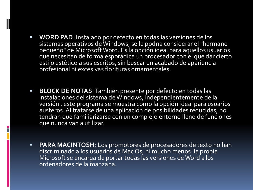 Ventajas de un procesador de texto