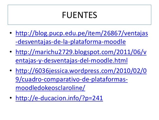Ventajas y desventajas claroline moodle