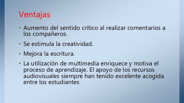 Ventajas y desventajas de blogs v1