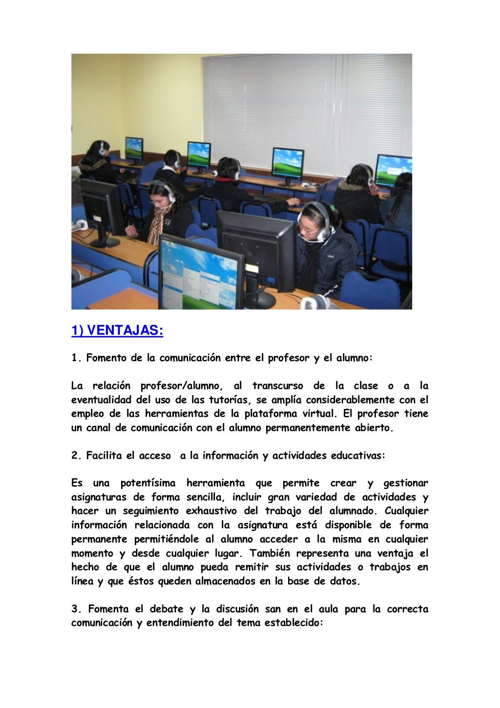 Ventajas y desventajas de las plataformas virtuales
