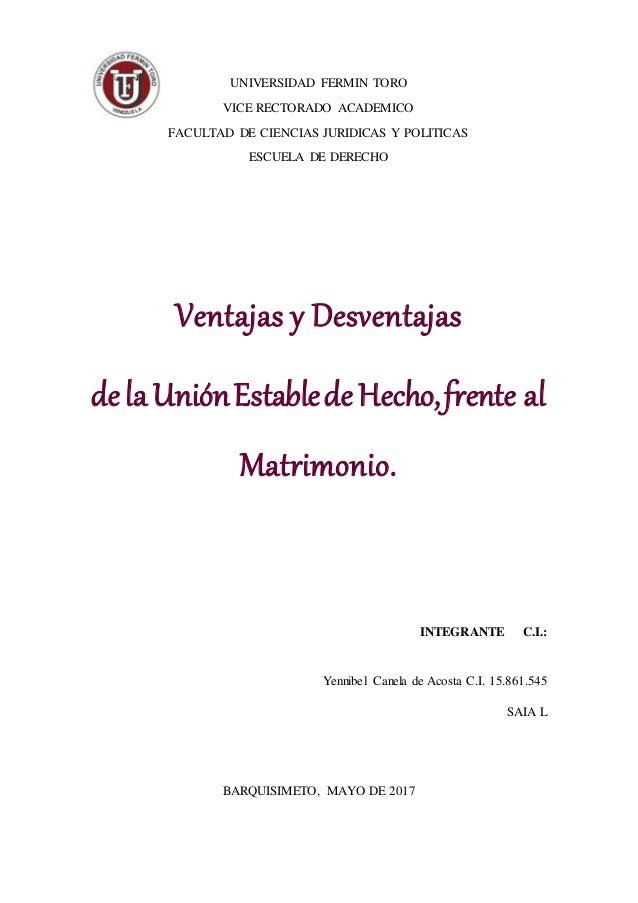 Ventajas y desventajas de la familia de hecho Ventajas y desventajas de la familia de hecho