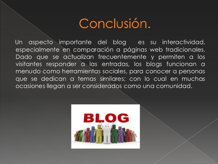 Ventajas y desventajas del blog