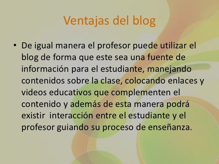 Ventajas y desventajas del blog