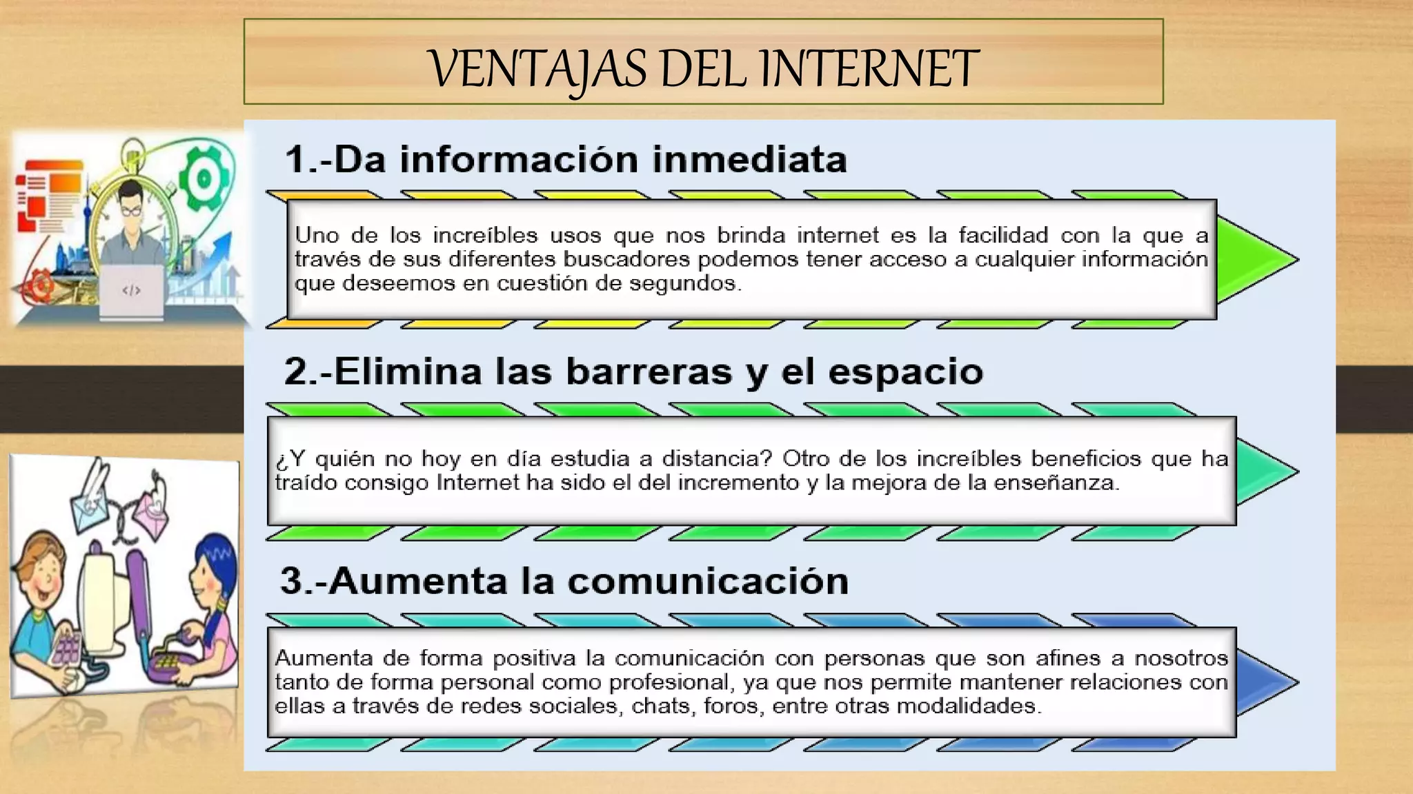 Ventajas y desventajas del internet | PPTX | Internet | Computing
