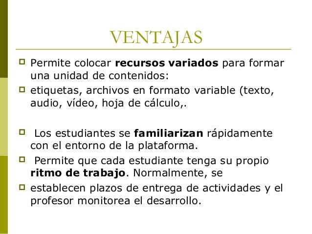 Ventajas y desventajas del moodle