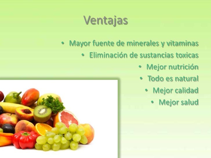 Ventajas Y Desventajas De Los Alimentos Naturales