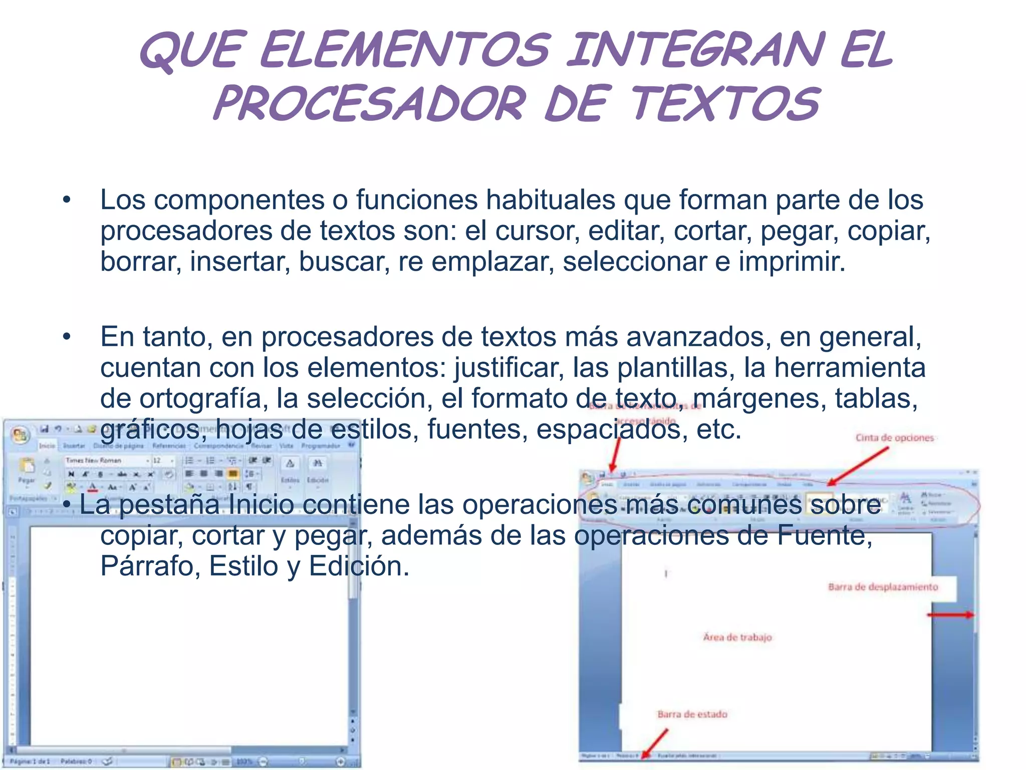 Ventajas y desventajas de los procesadores de textos | PPTX