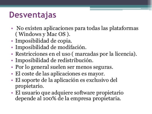Resultado de imagen para ventajas y desventajas del software libre y privado