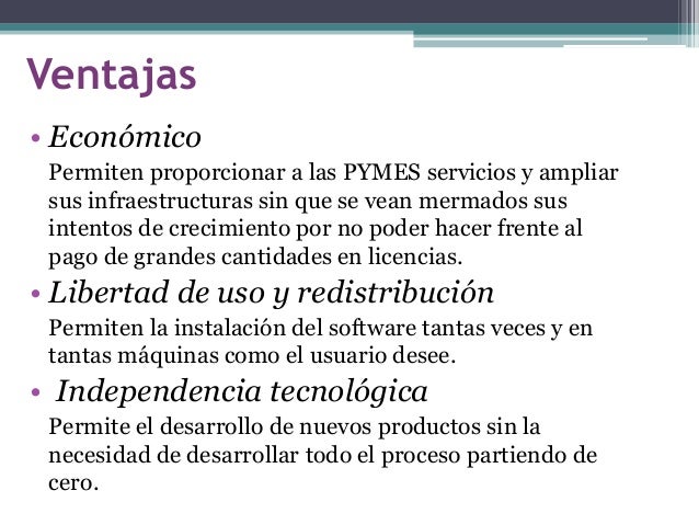 Resultado de imagen para ventajas y desventajas del software libre y privado