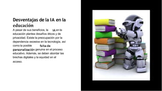 Ventajas y desventajas de utilizar aplicaciones con IA en la educación ...