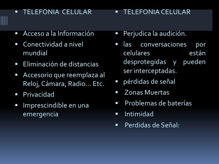 Ventajas y desventajas teledonia