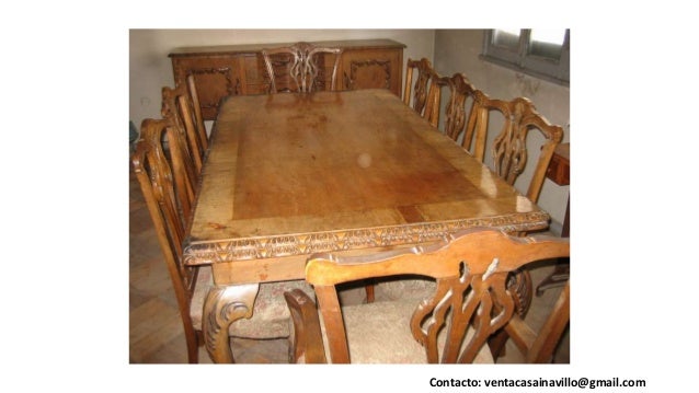 Venta muebles antiguos. Ñuñoa. Santiago. Chile Final de madera ejecutivo de comedor muebles antiguos