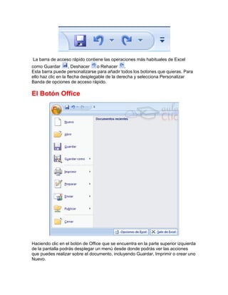 Ventana de excel y sus elementos tarea 1