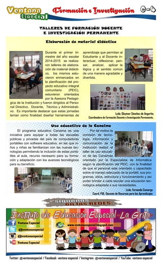 Periódico Escolar "Ventana Especial"