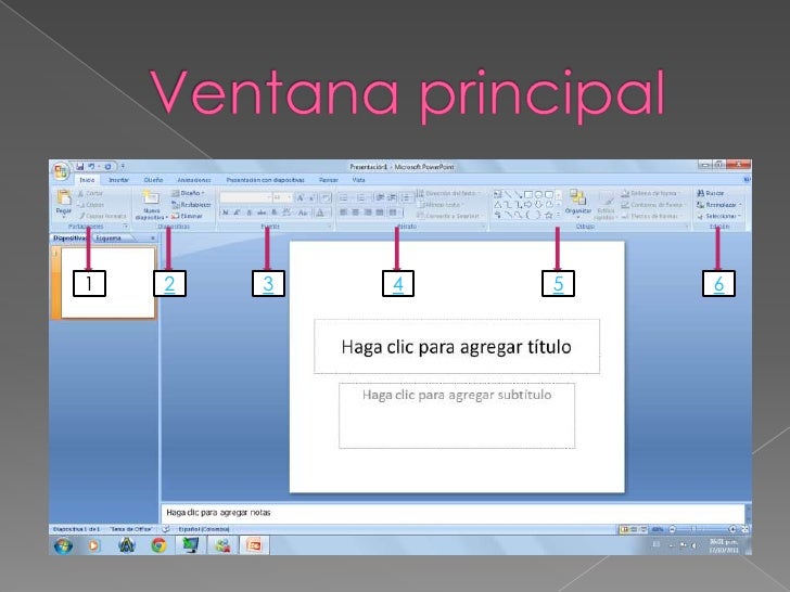 Ventana principal power point