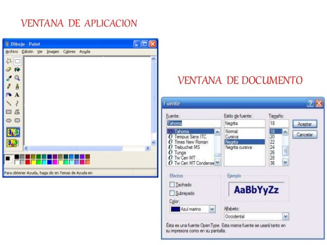 Clases De Ventanas De Aplicación Y Documentos