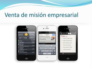 Venta de misión empresarial
 
