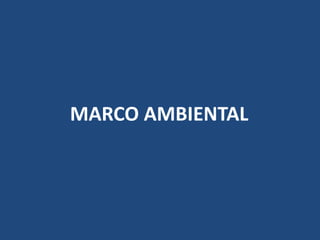 MARCO AMBIENTAL
 