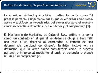 Definicion De Ventas Segun Autores - Image to u