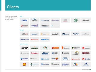 WWW.HEXACTA.COM
Latin America
Europe
USAThese are some of the
clients that have chosen
to work with us:
REMOTE SITES
Clients
 