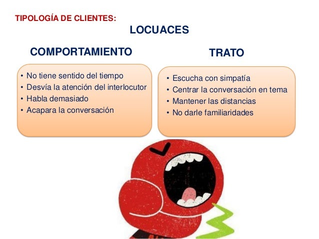 Resultado de imagen para clientes locuaces QUE HACER Y QUE NO